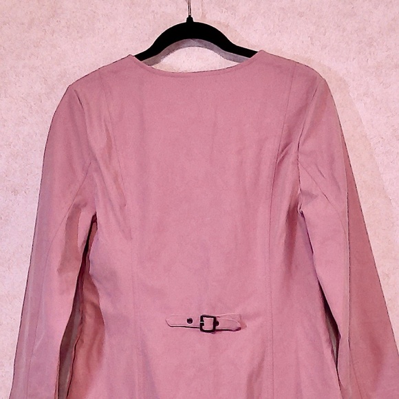 NWT Free People Pink Zephyr Mini Dress Pink/Rose Soft Suede-Like, Lace-Up,SizeM - Picture 5 of 9